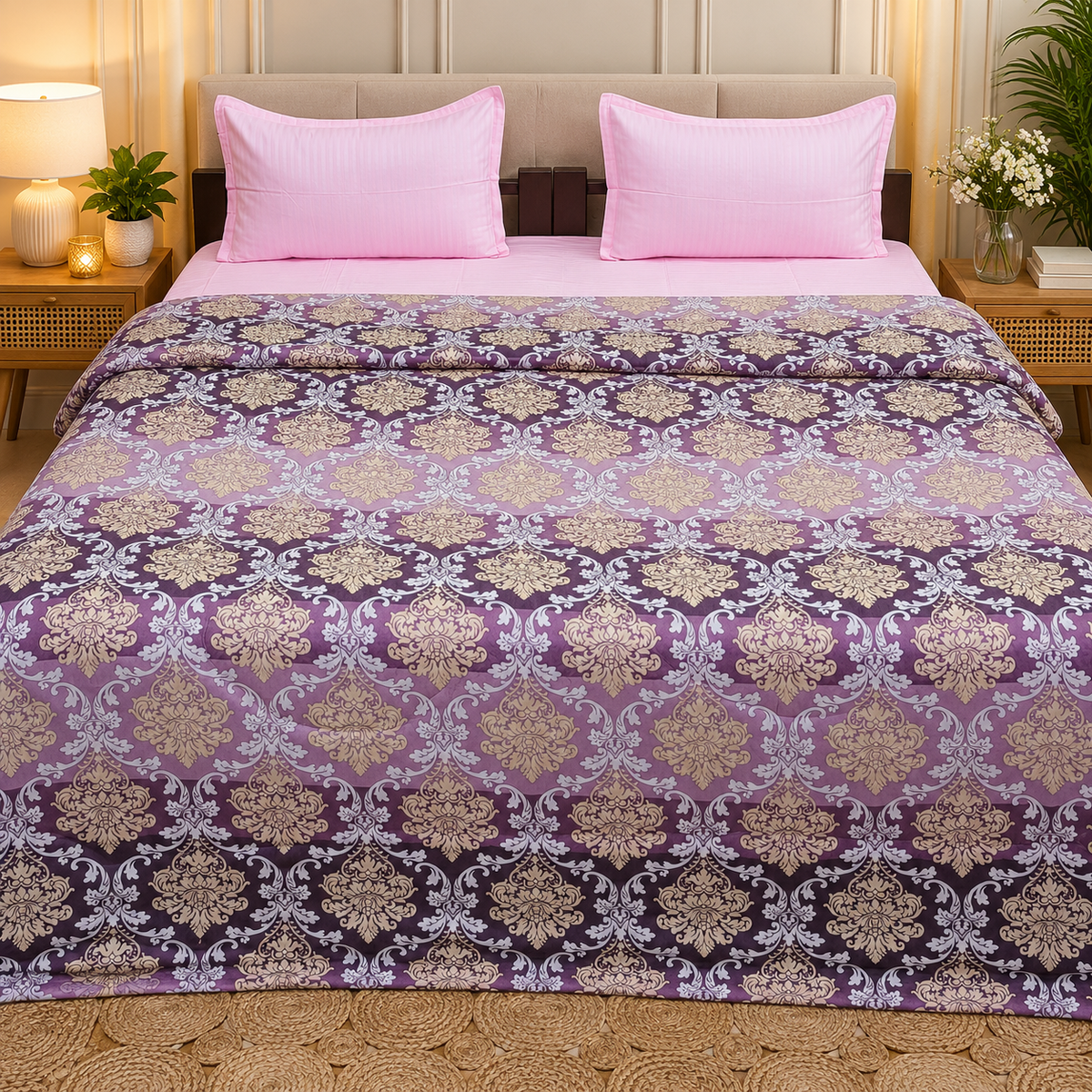 Cloud Dream King Size Fluffy Reversible Comforter/ Quilt