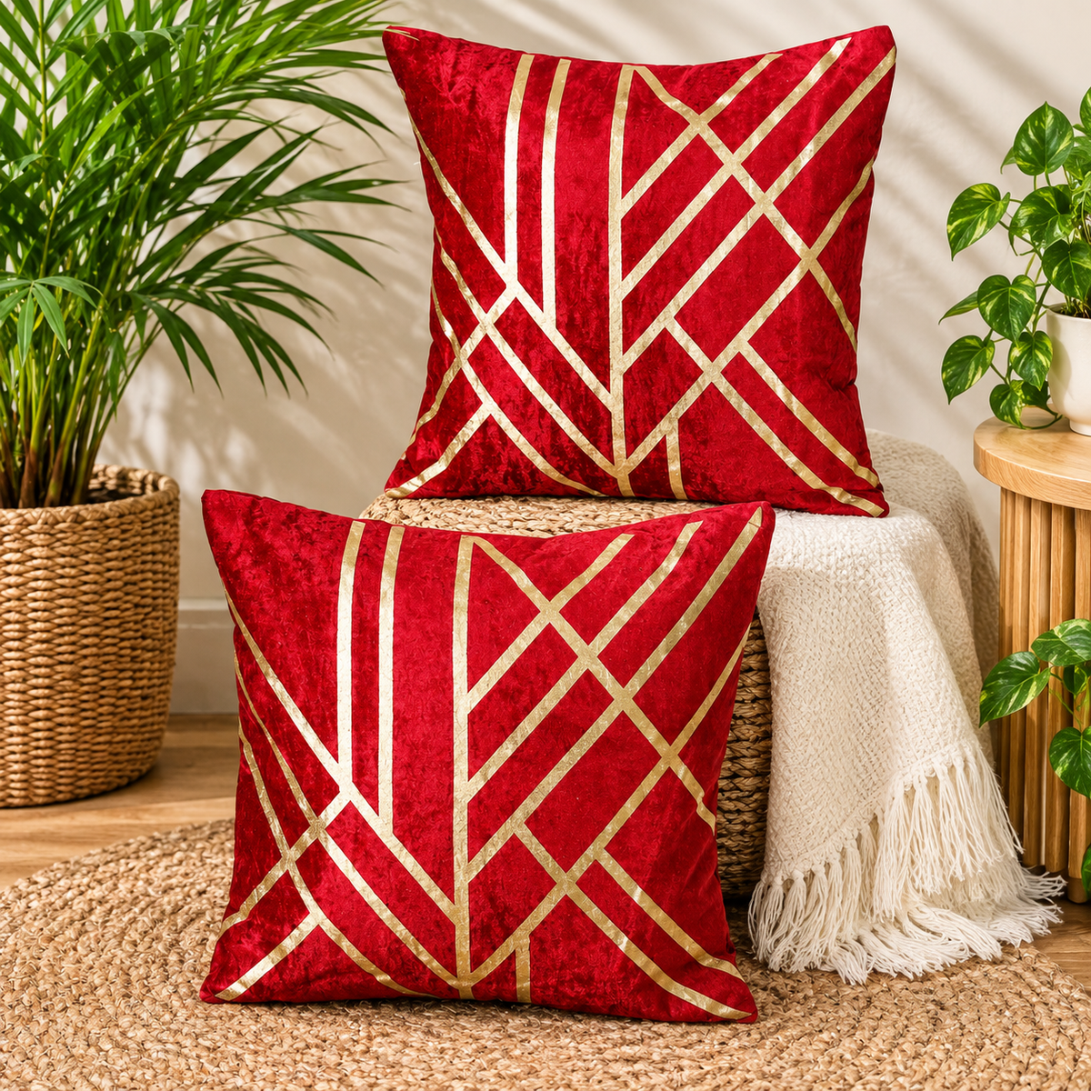 Anita's Royal  Cushion Covers (Set of 2).