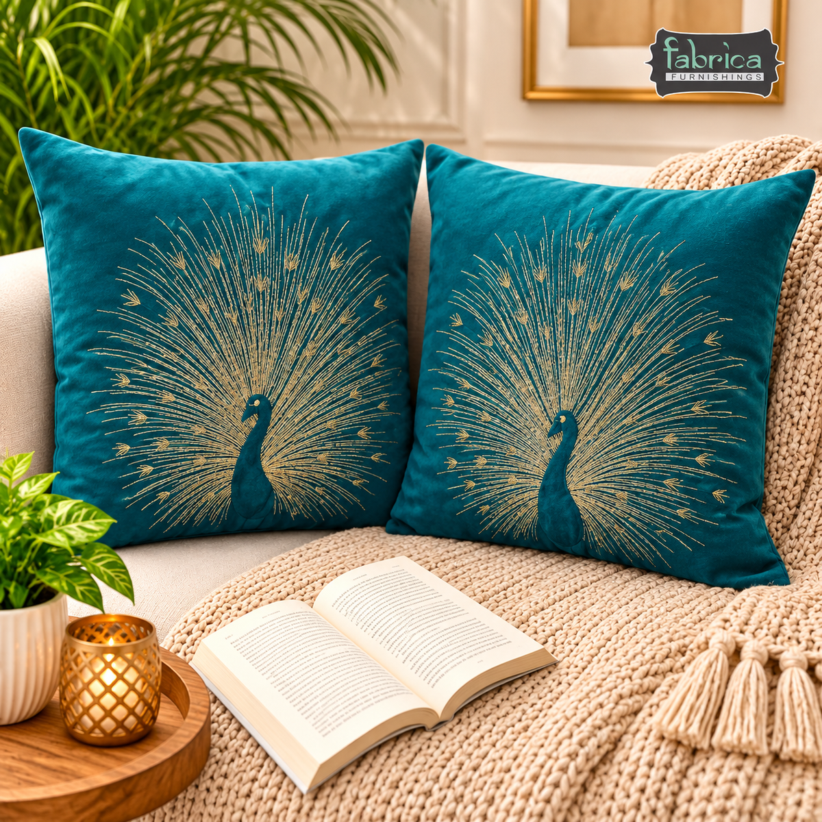 Anita's Royal Embroidered Designer Cushion cover 5 Pcs Set