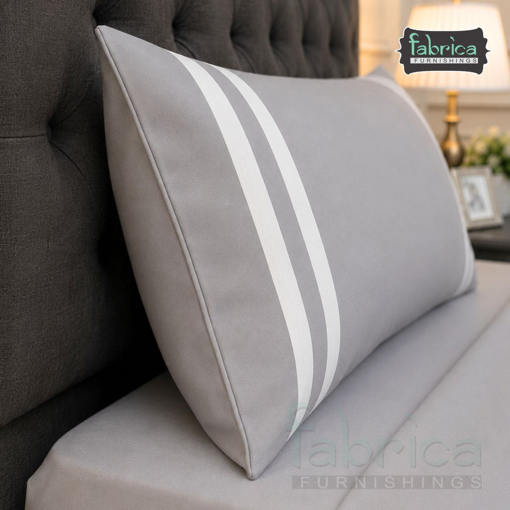 Serene Premium Solid Gray King Size Cotton Bedsheet with 2 Pillow Covers