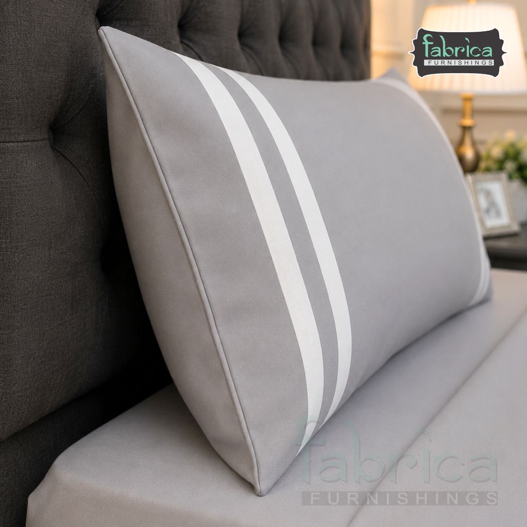 Serene Premium Solid Gray King Size Cotton Bedsheet with 2 Pillow Covers