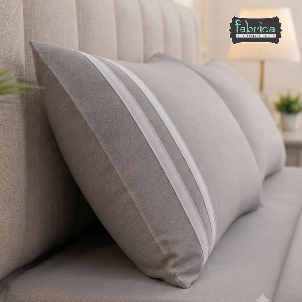Premium Solid Taupe King Size Cotton Bedsheet with 2 Pillow Covers