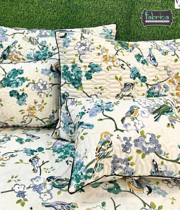 Anokhi Printed 5 pcs pure cotton King Size Bedsheet Set