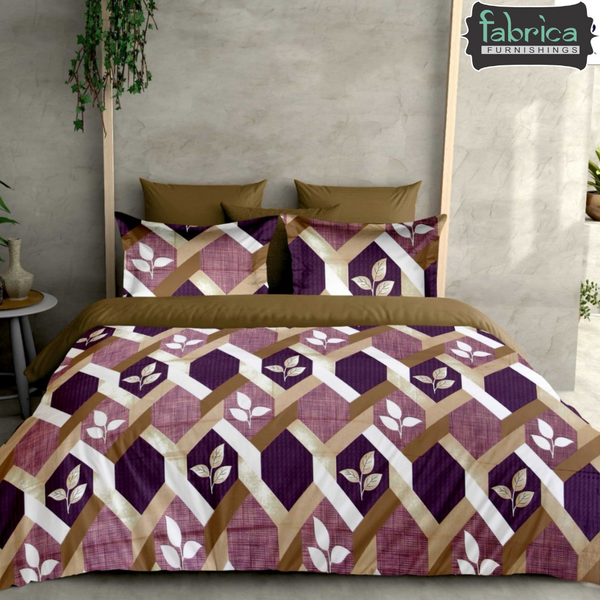 Fabby Decor Designer Print Cotton Double Bed Super King Size Bed Sheets