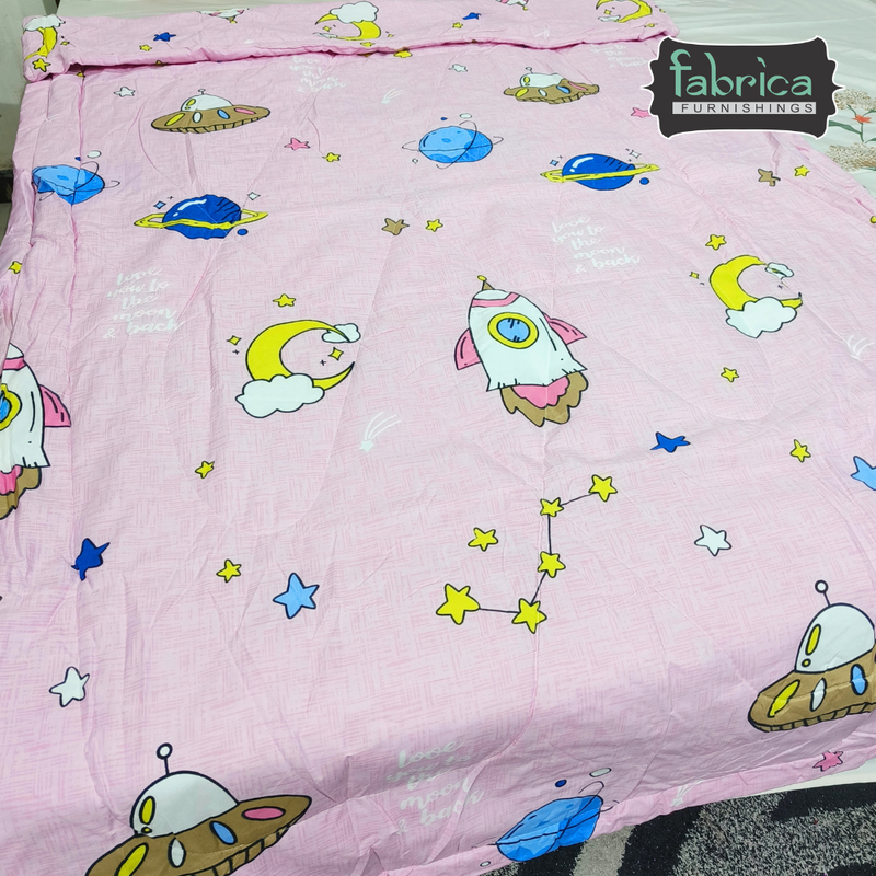 Fabby Cartoon Print Single bed Comforter(Quilt)
