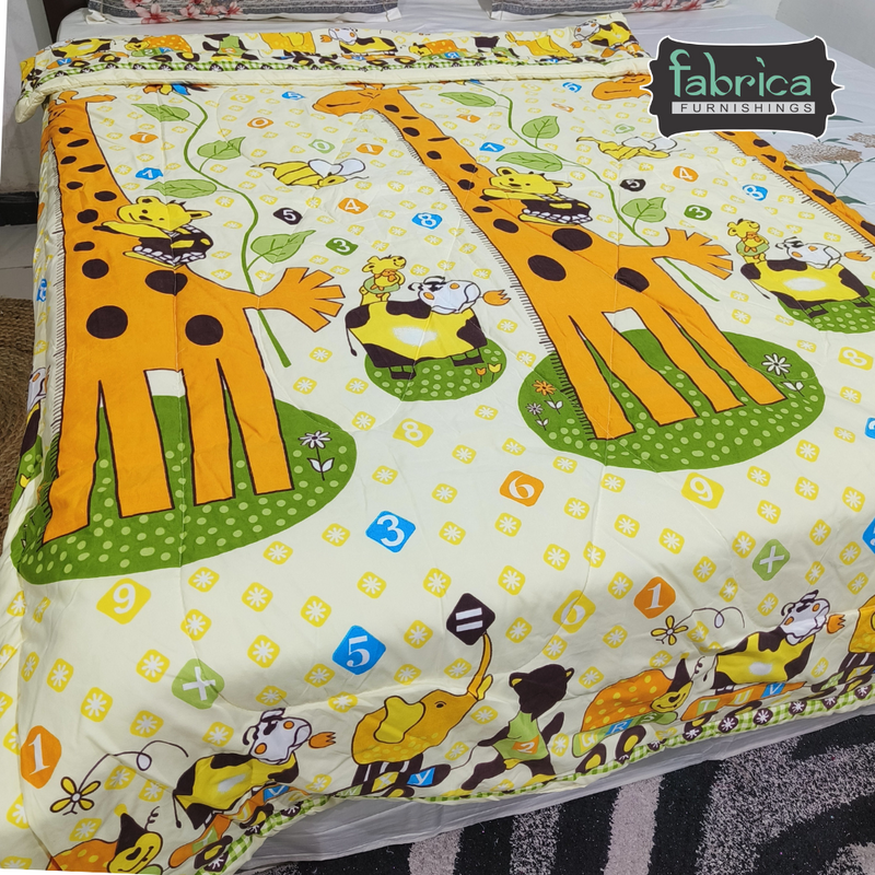 Fabby Cartoon Print Single bed Comforter(Quilt)