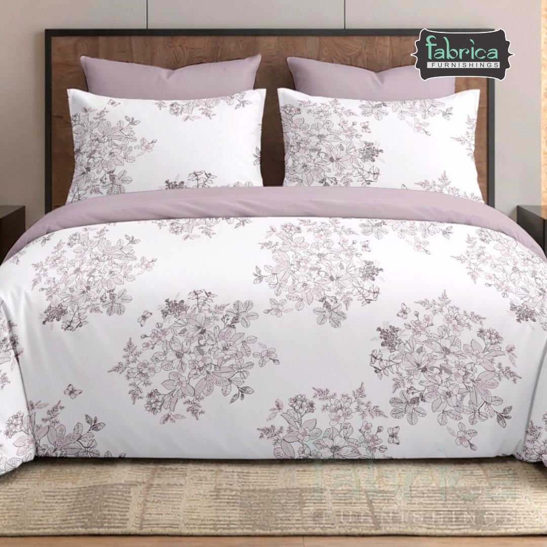 Boutique Blush Blossom Premium Cotton Bedsheet Set
