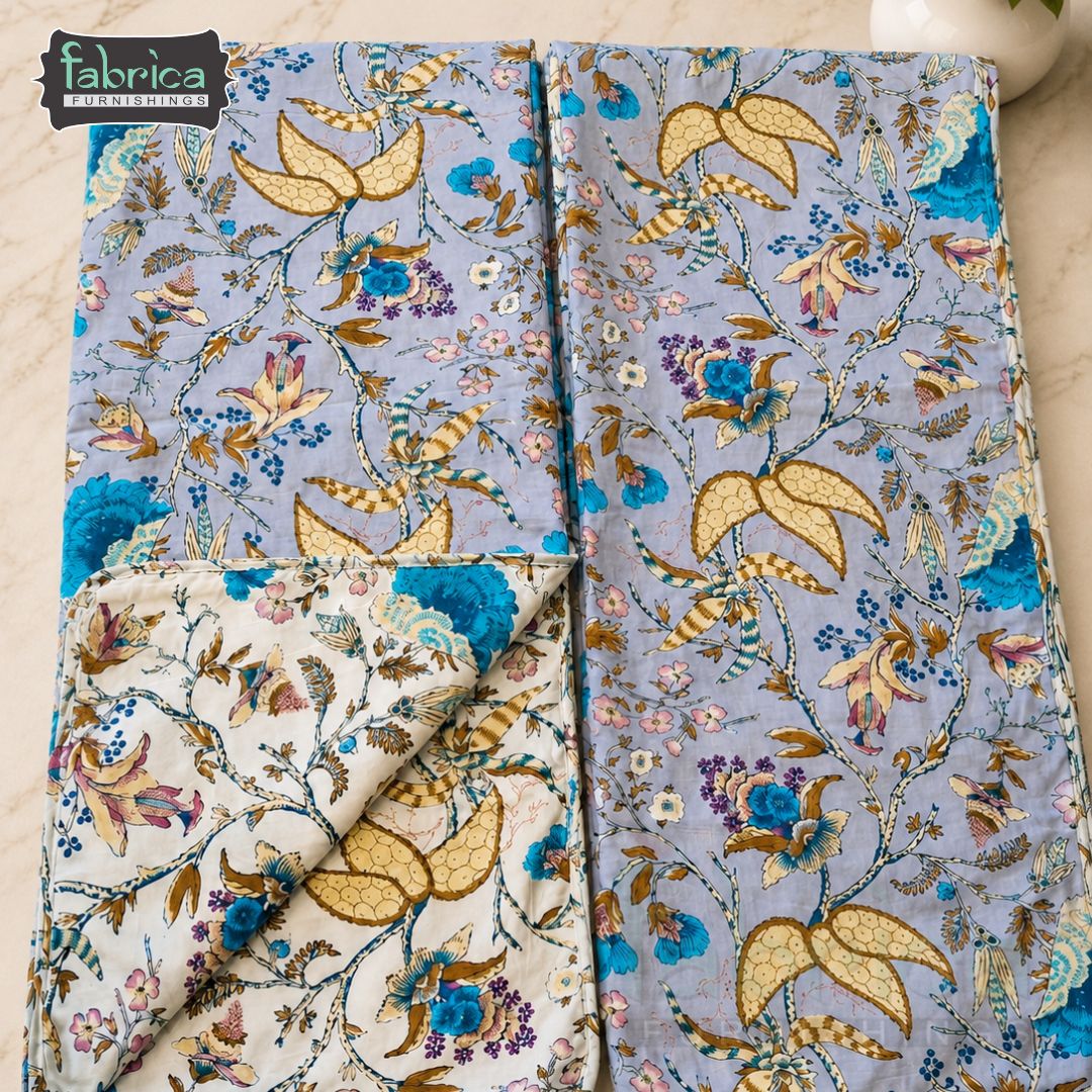 Gulzar Premium Floral Printed 2 Piece Single Bed Dohar Set