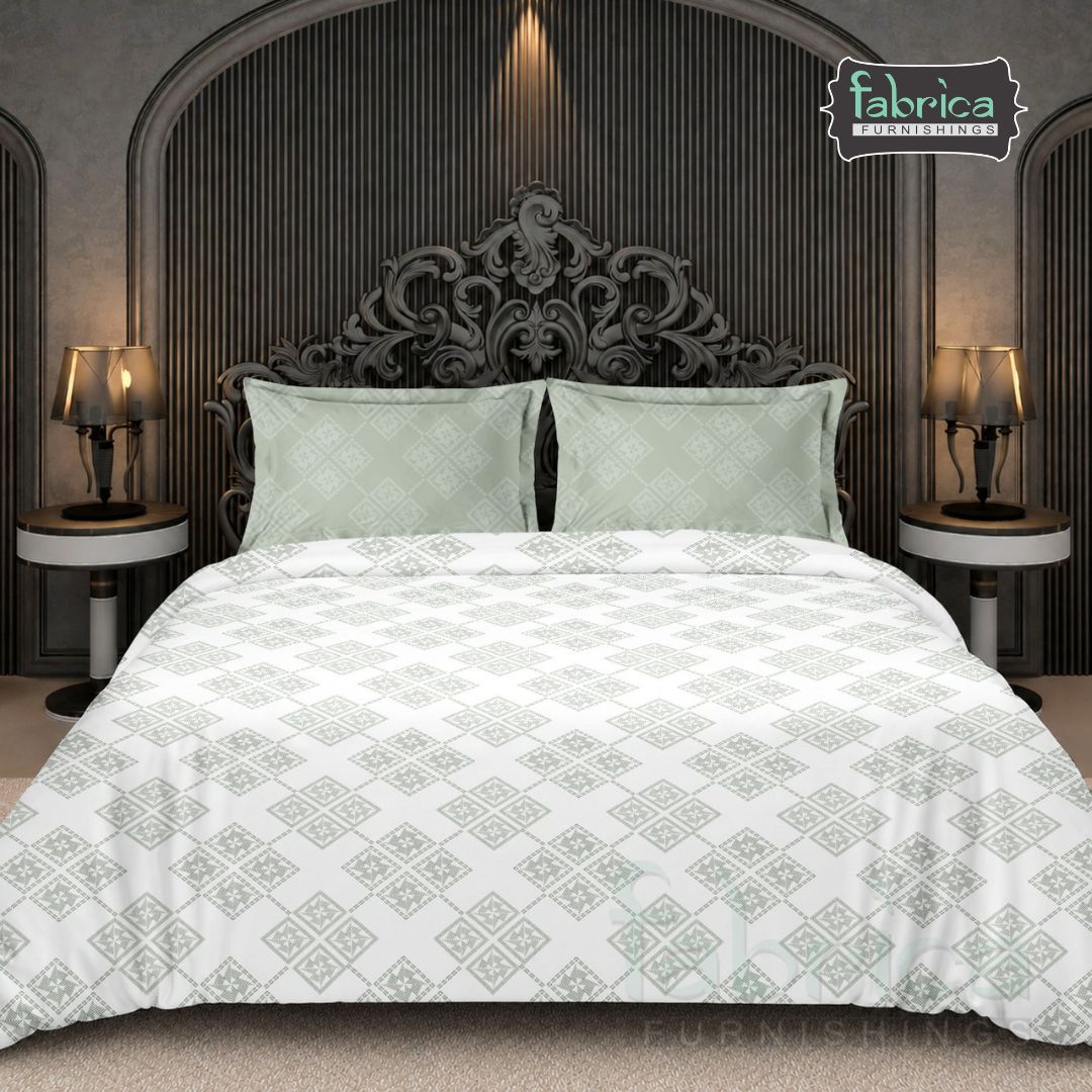 Lotus Diamond Weave Premium Pure Cotton Bedsheet Set