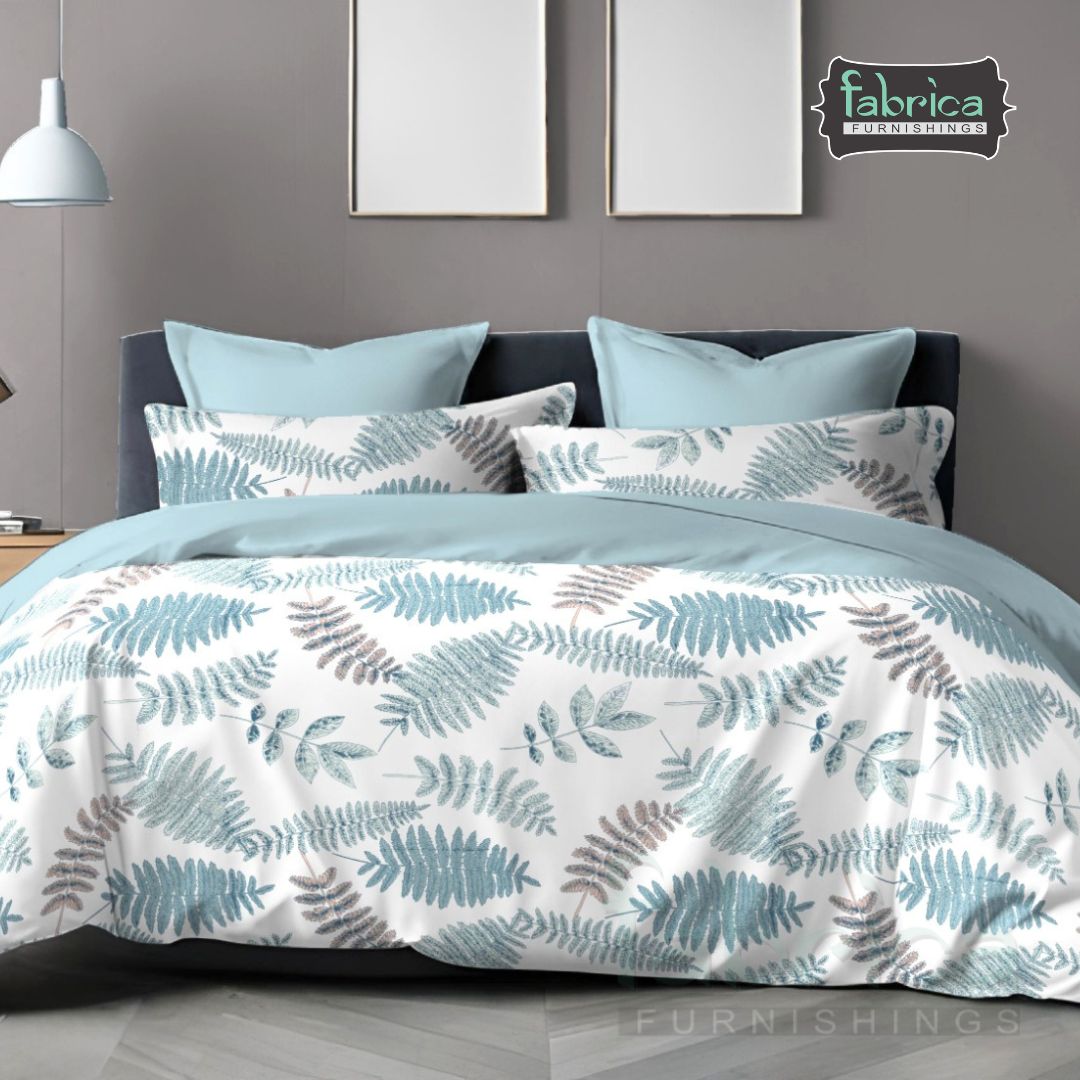 Boutique Ocean Fern Premium Cotton Bedsheet Set