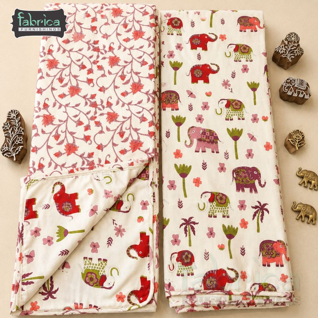 Gulzar 2 Piece Single Bed Dohar Set – 100% Pure Cotton