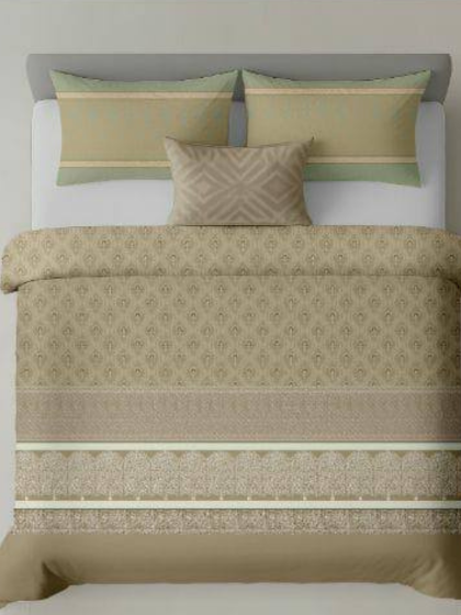 Artistiry of india printed premium cotton super king size bedsheet set