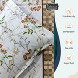 Fabby Decor Designer Print Cotton Double Bed Super King Size Bed Sheets