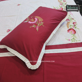 Decor Designer Embroidery Kingsize Double  Bedsheet