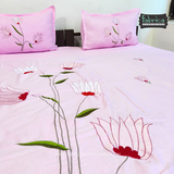 Fabby Decor Designer Embroidered king Size Bed Sheets