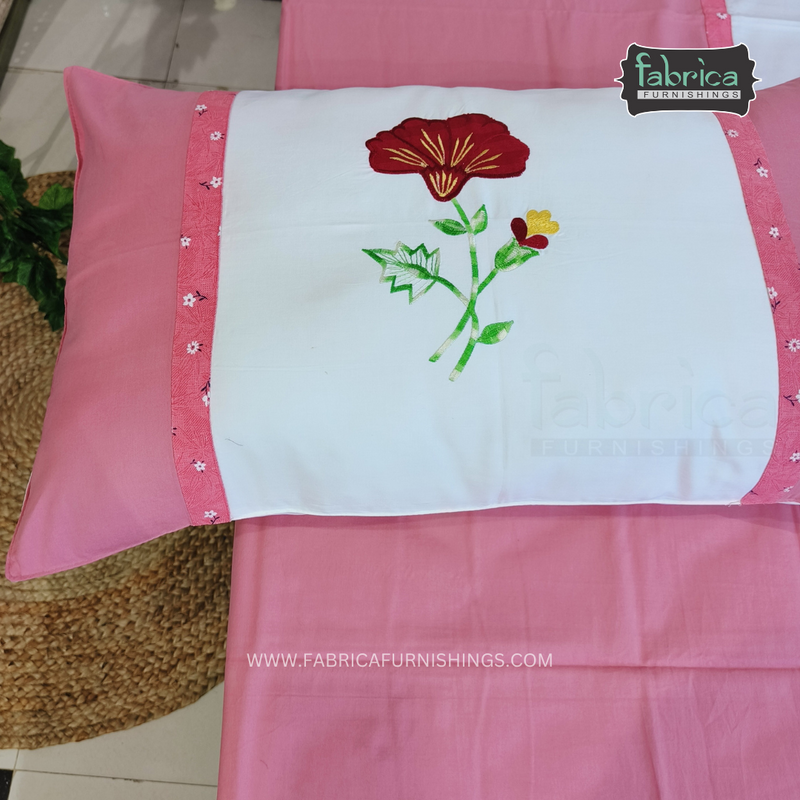 Fabby Royal Designer kingsize Embroidery Bedsheet