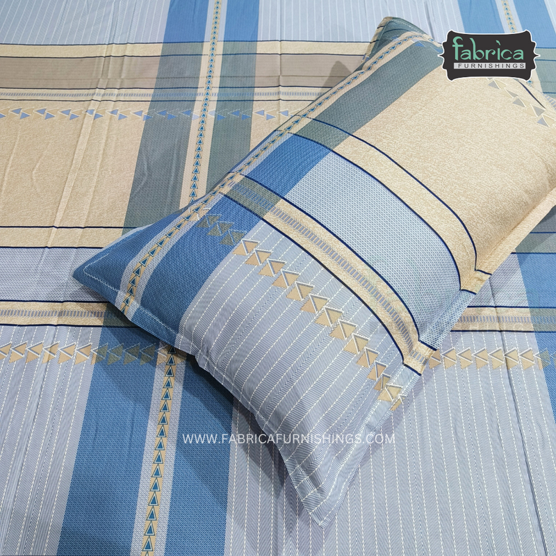 Fabby Decor Designer Super Kingsize Printed Pure Cotton Bedsheet