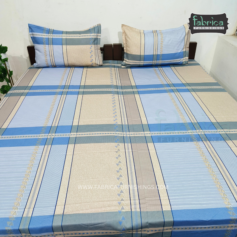 Fabby Decor Designer Super Kingsize Printed Pure Cotton Bedsheet