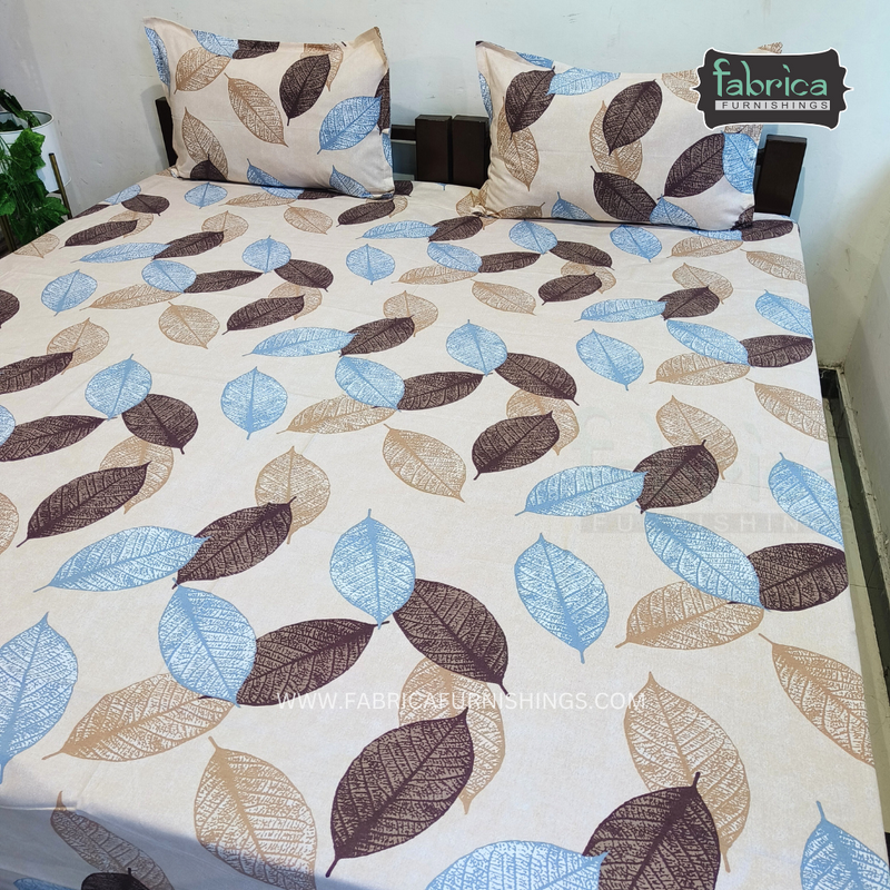 Fabby Decor Designer Super Kingsize Printed Pure Cotton Bedsheet