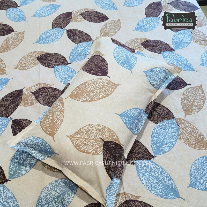 Fabby Decor Designer Super Kingsize Printed Pure Cotton Bedsheet