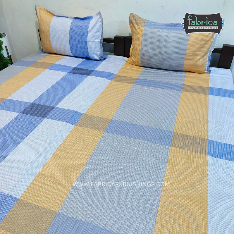 Fabby Decor Designer Super Kingsize Printed Pure Cotton Bedsheet