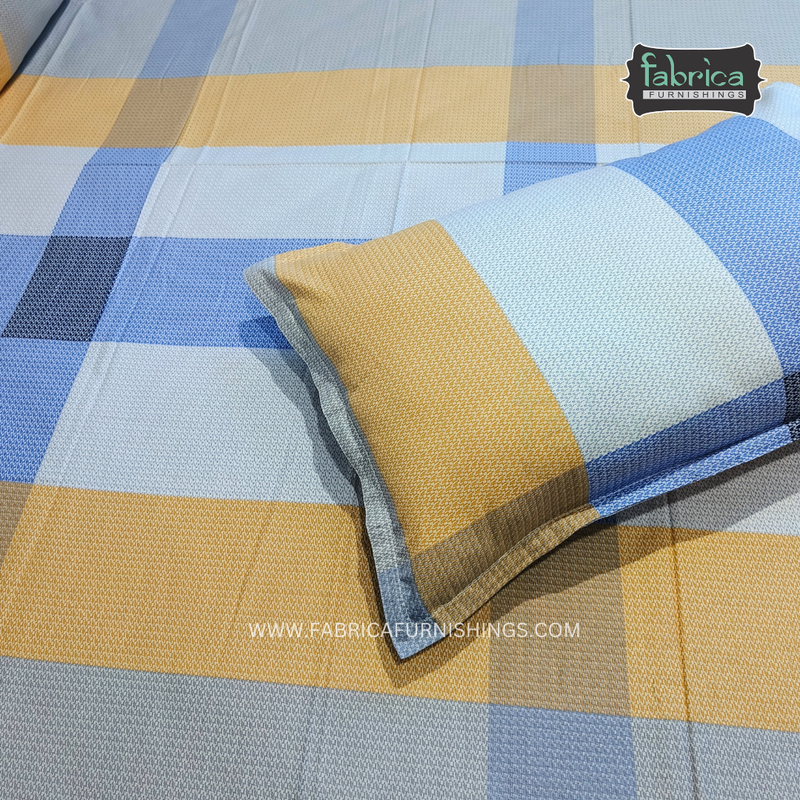 Fabby Decor Designer Super Kingsize Printed Pure Cotton Bedsheet
