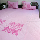 Fabby Cotton Embroidery Double Bed King size Bedsheet
