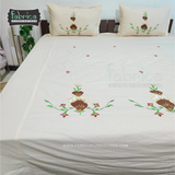 Decor Classic Embroidery Cotton Designer King Size Bed Sheets