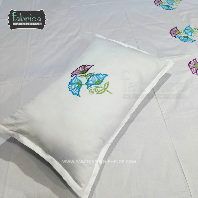 Decor Classic Embroidery Cotton Designer King Size Bed Sheets