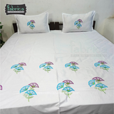 Decor Classic Embroidery Cotton Designer King Size Bed Sheets