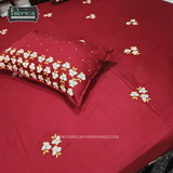 Decor Classic Embroider Cotton Designer King Bed Sheets