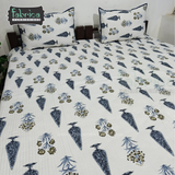 Fabby Decor Designer Handblock Quilted Cotton Bedcover.