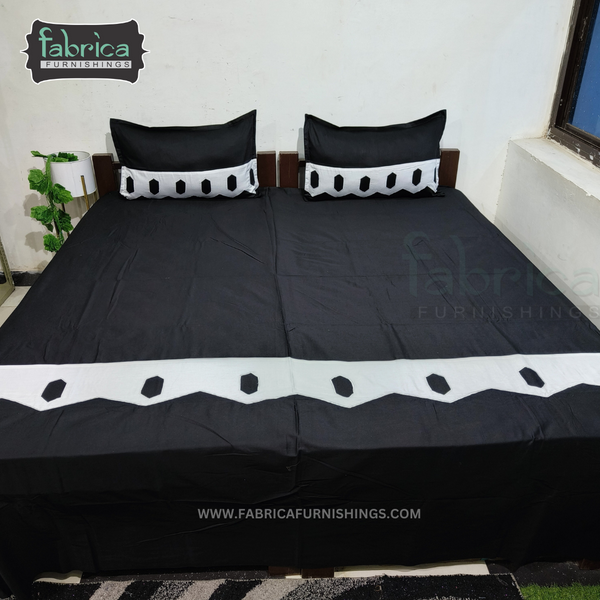 Decor Designer Embroidery Kingsize Double Bedsheet