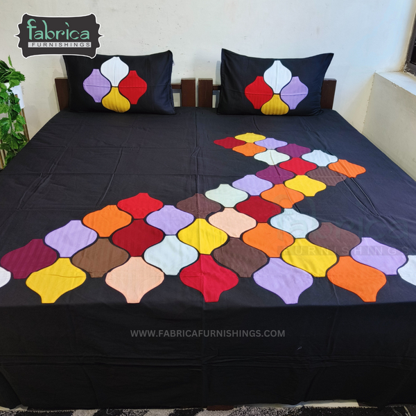 Fabby Royal Designer Patchork king Size Bed Sheets