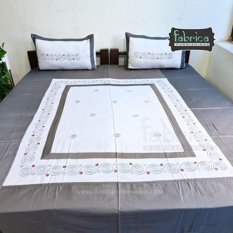 Decor Classic Embroider Cotton Designer King Size Bed Sheets