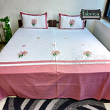 Decor Classic Embroidery Cotton Designer King Size Bed Sheets