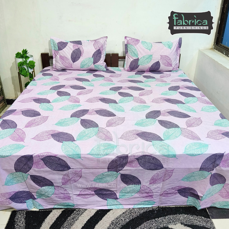 Fabby Decor Designer Super Kingsize Printed Pure Cotton Bedsheet