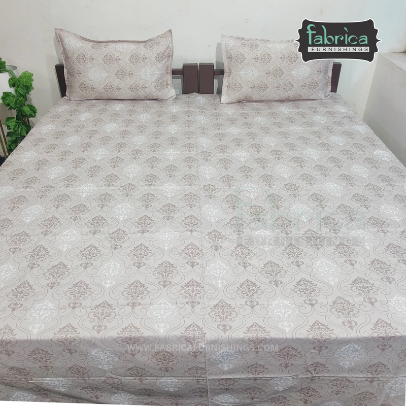 Fabby Home Abstract Print Cotton Double Bedsheet