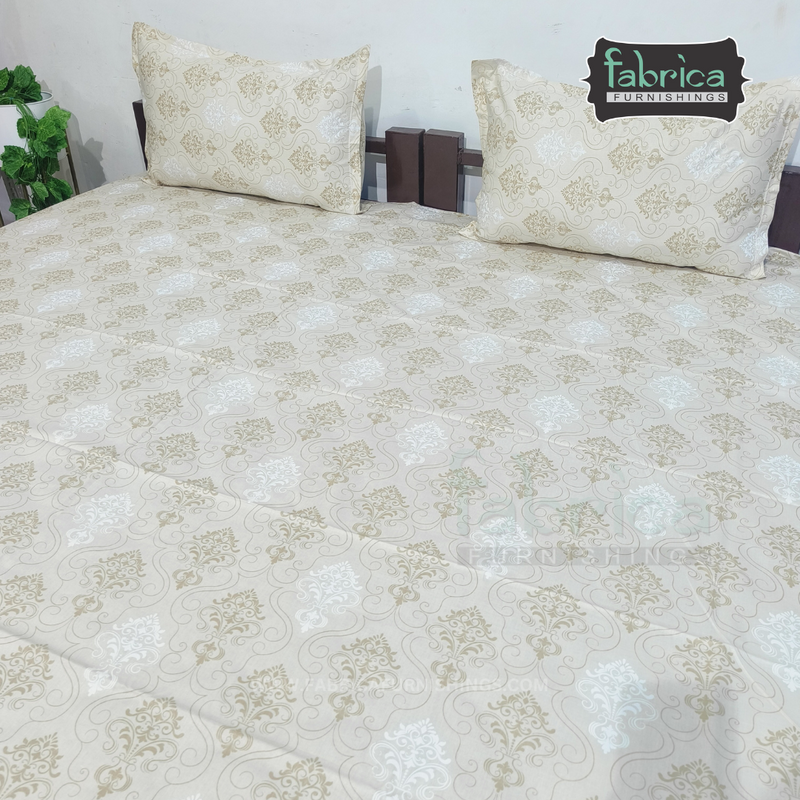 Fabby Home Abstract Print Cotton Double Bedsheet