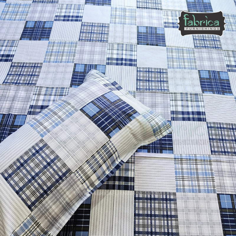 Fabby Decor Designer Super Kingsize Printed Pure Cotton Bedsheet