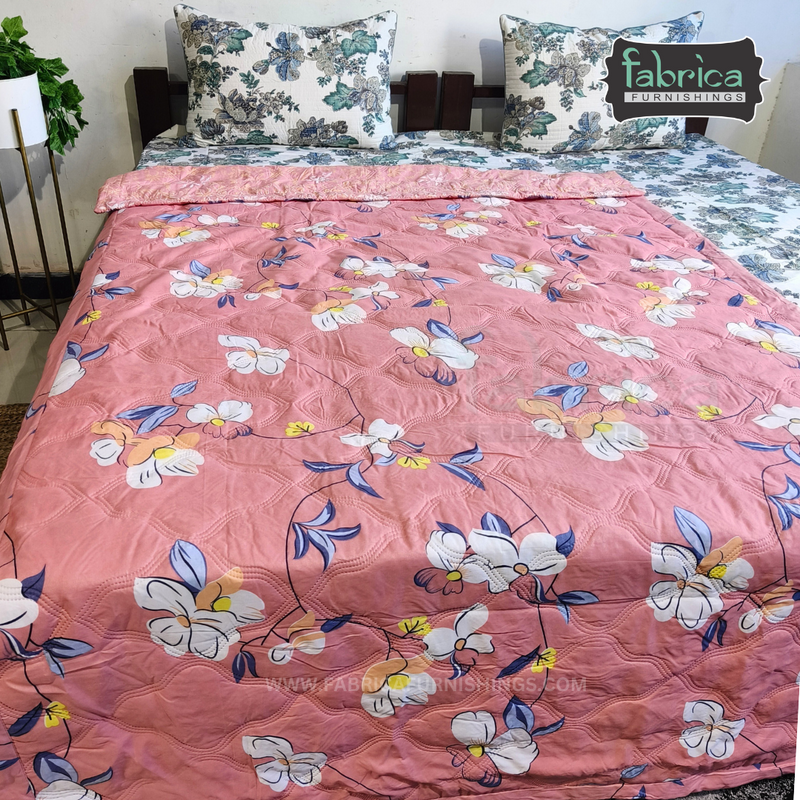 Fabby Abstract Print Single bed Comforter(Quilt)