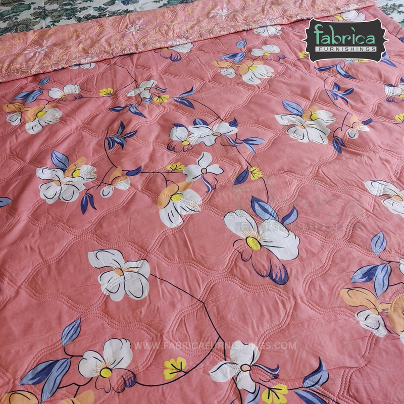 Fabby Abstract Print Single bed Comforter(Quilt)