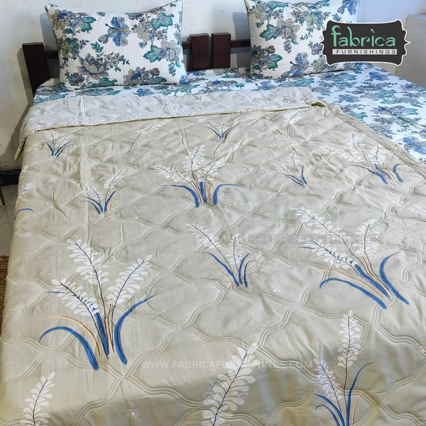 Fabby Abstract Print Single bed Comforter(Quilt)
