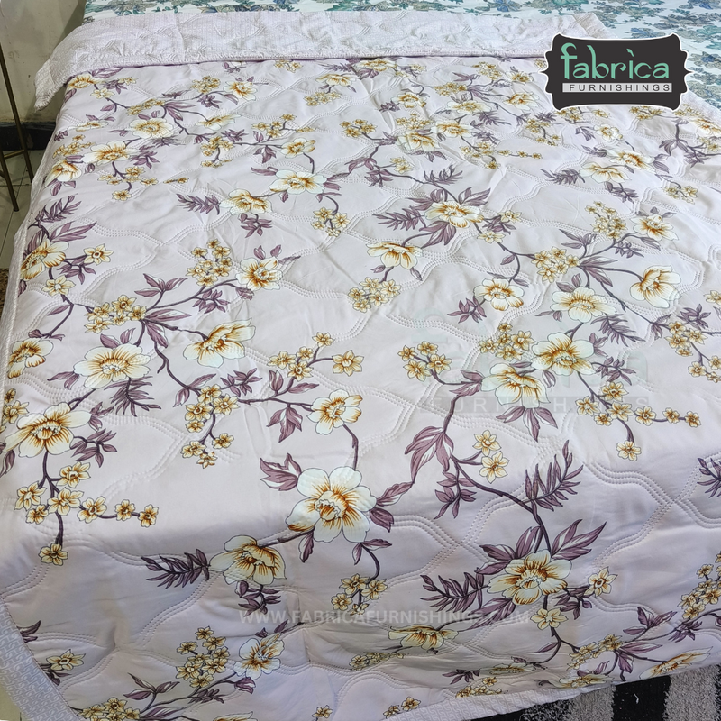 Fabby Abstract Print Single bed Comforter(Quilt)