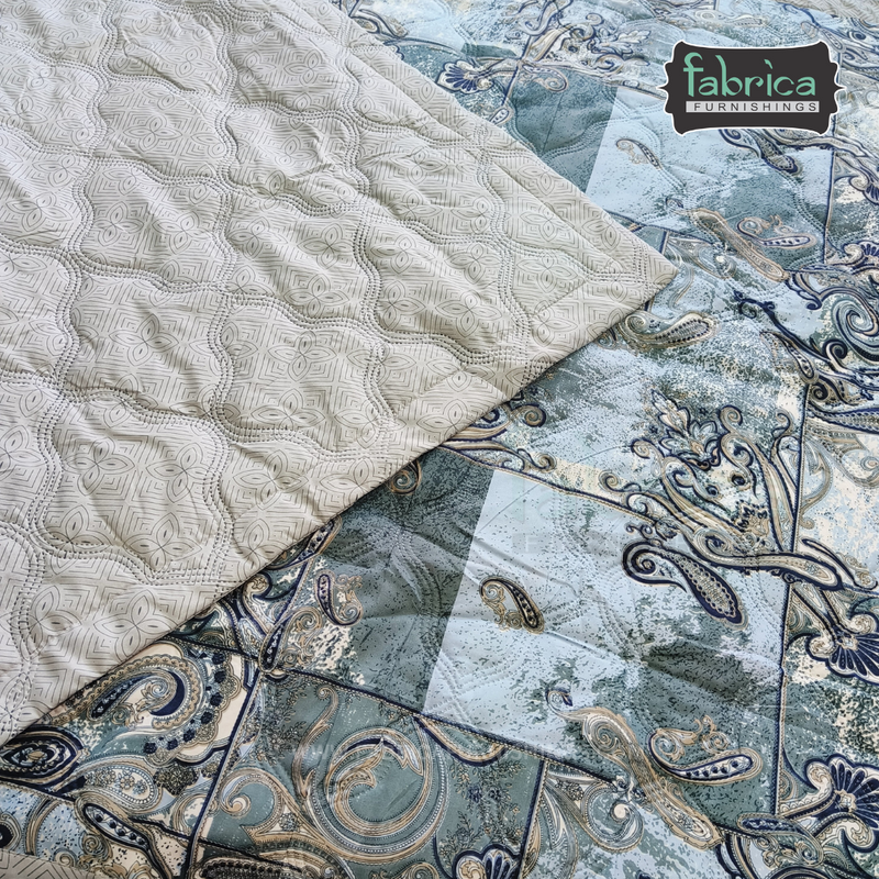 Fabby Abstract Print Single bed Comforter(Quilt)