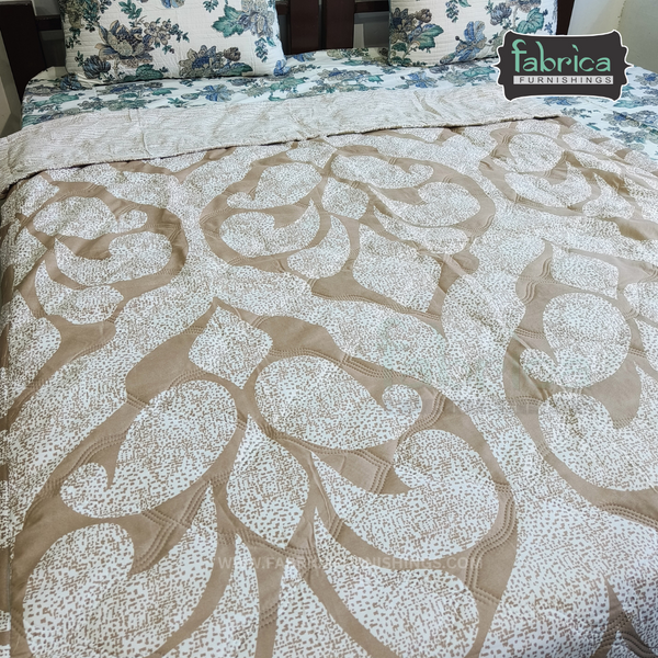 Fabby Abstract Print Single bed Comforter(Quilt)