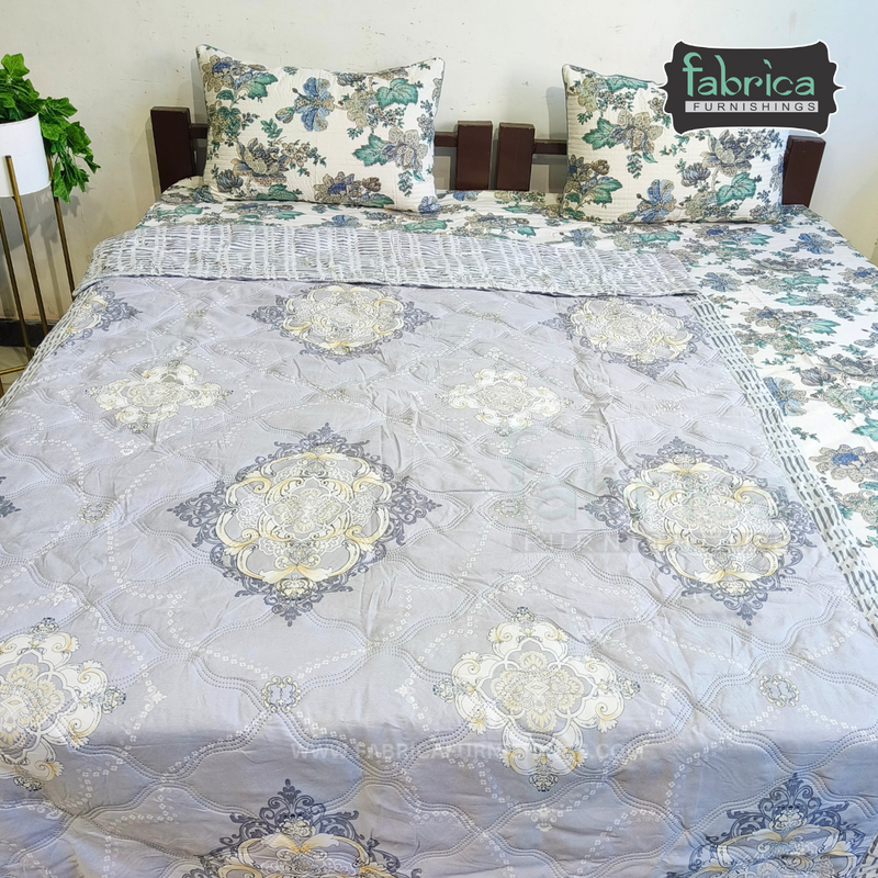 Fabby Abstract Print Single bed Comforter(Quilt)