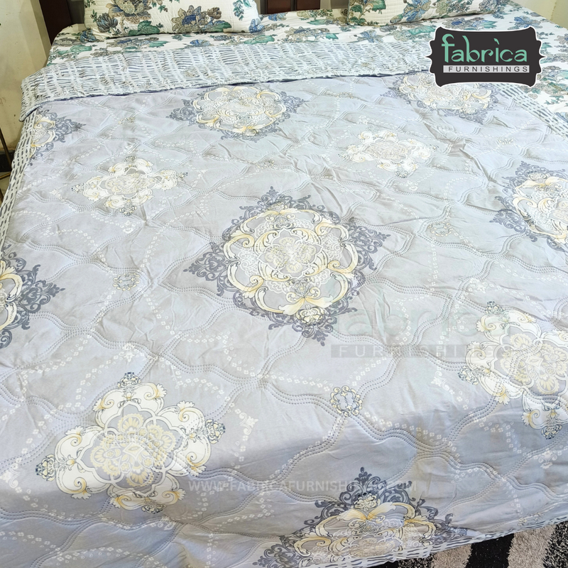 Fabby Abstract Print Single bed Comforter(Quilt)