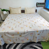 Fabby Decor Designer Kingsize Printed Pure Cotton Bedsheet