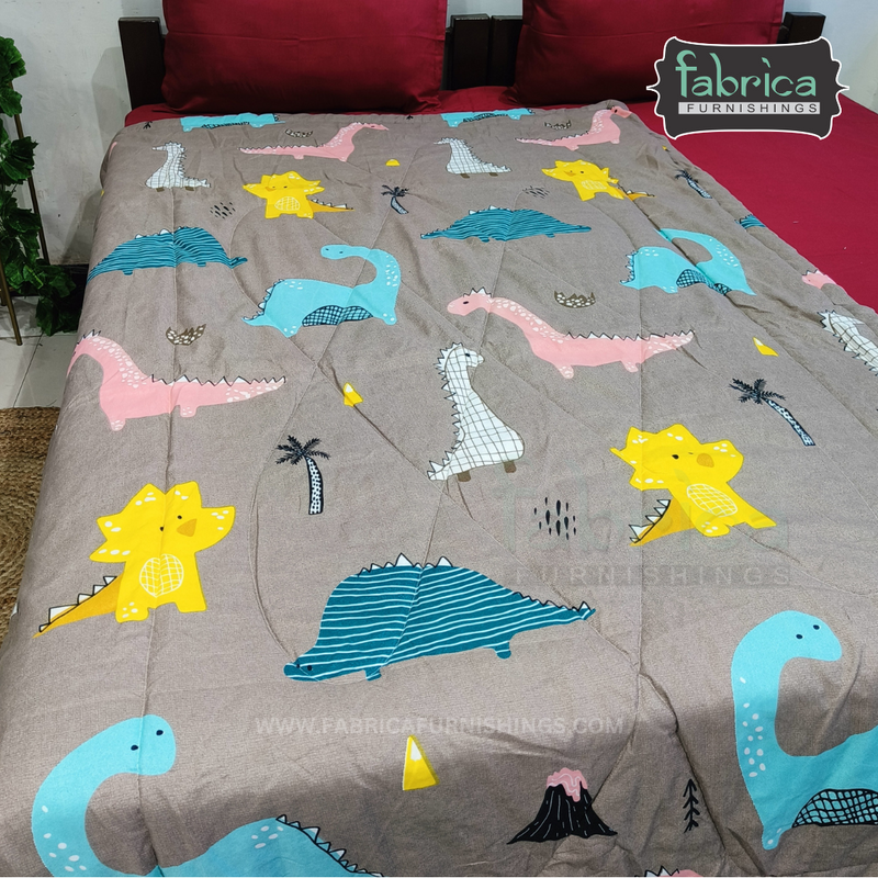 Fabby Cartoon Print Single bed Comforter(Quilt)